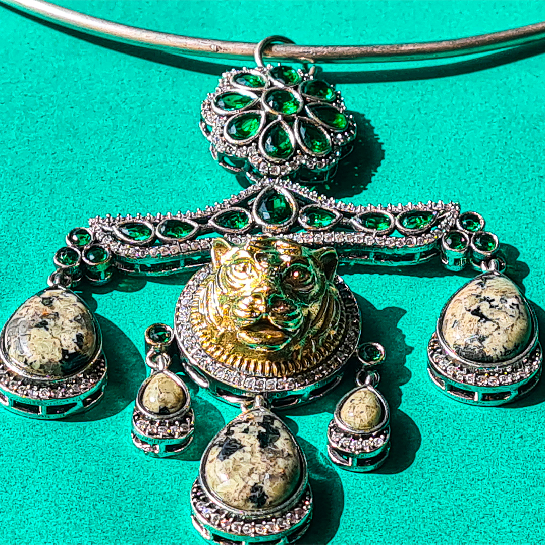 Golden Lion Brass Choker