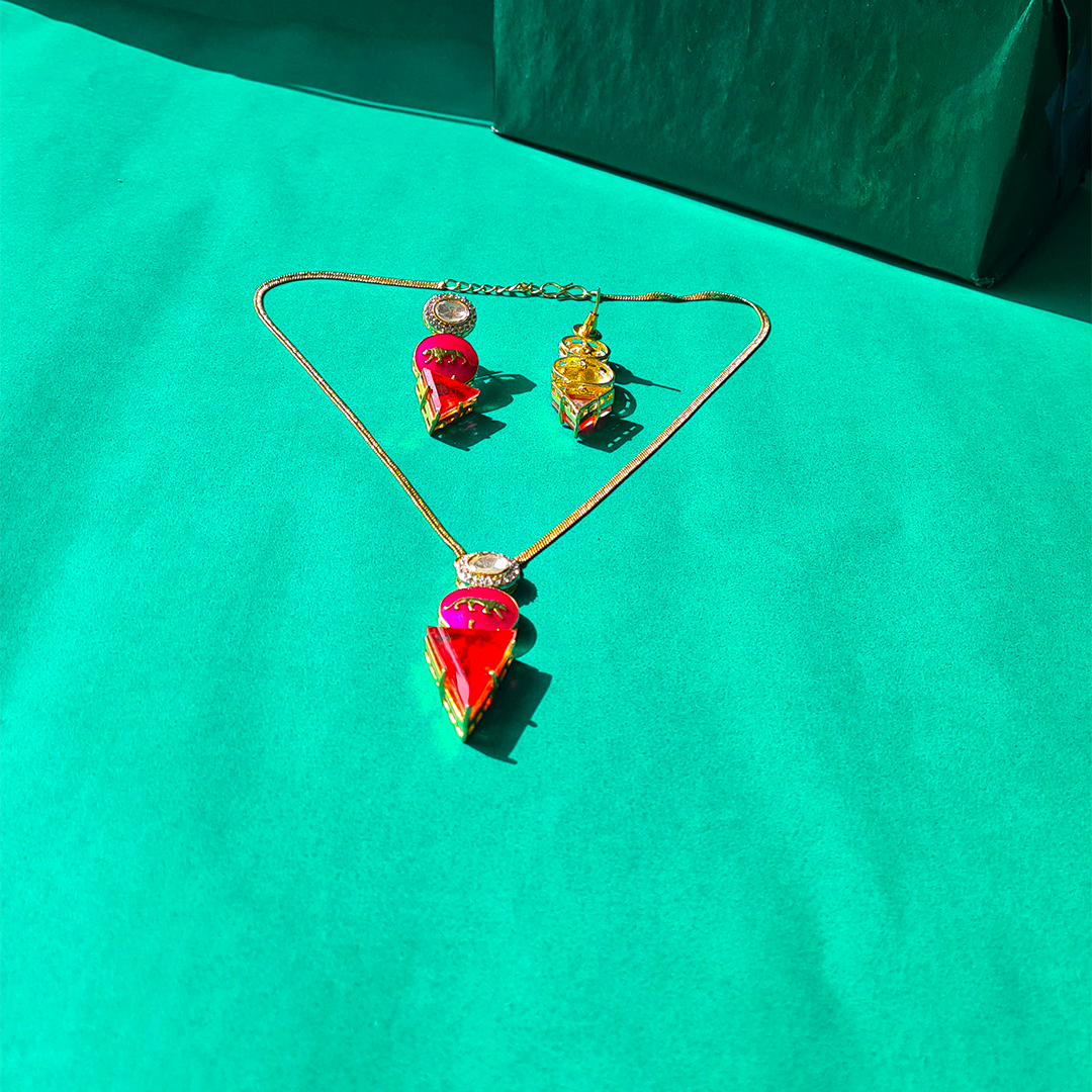 PINK LION NECKLACE