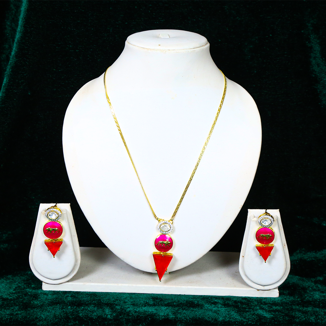 PINK LION NECKLACE