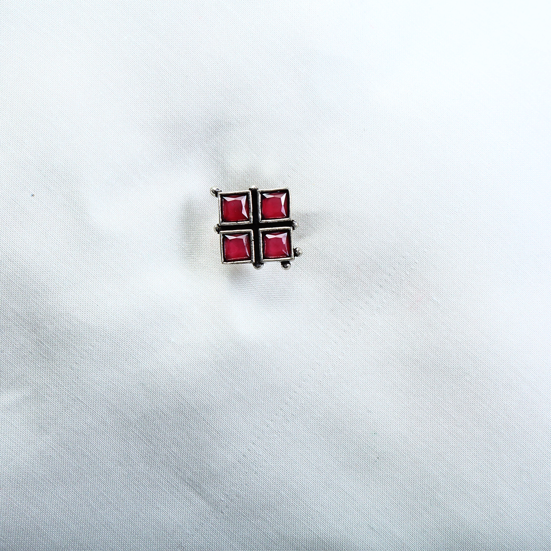 WHISPERING RED STUDS