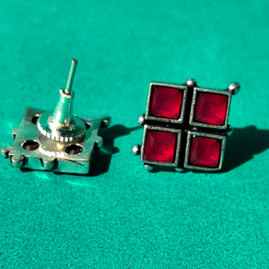 WHISPERING RED STUDS