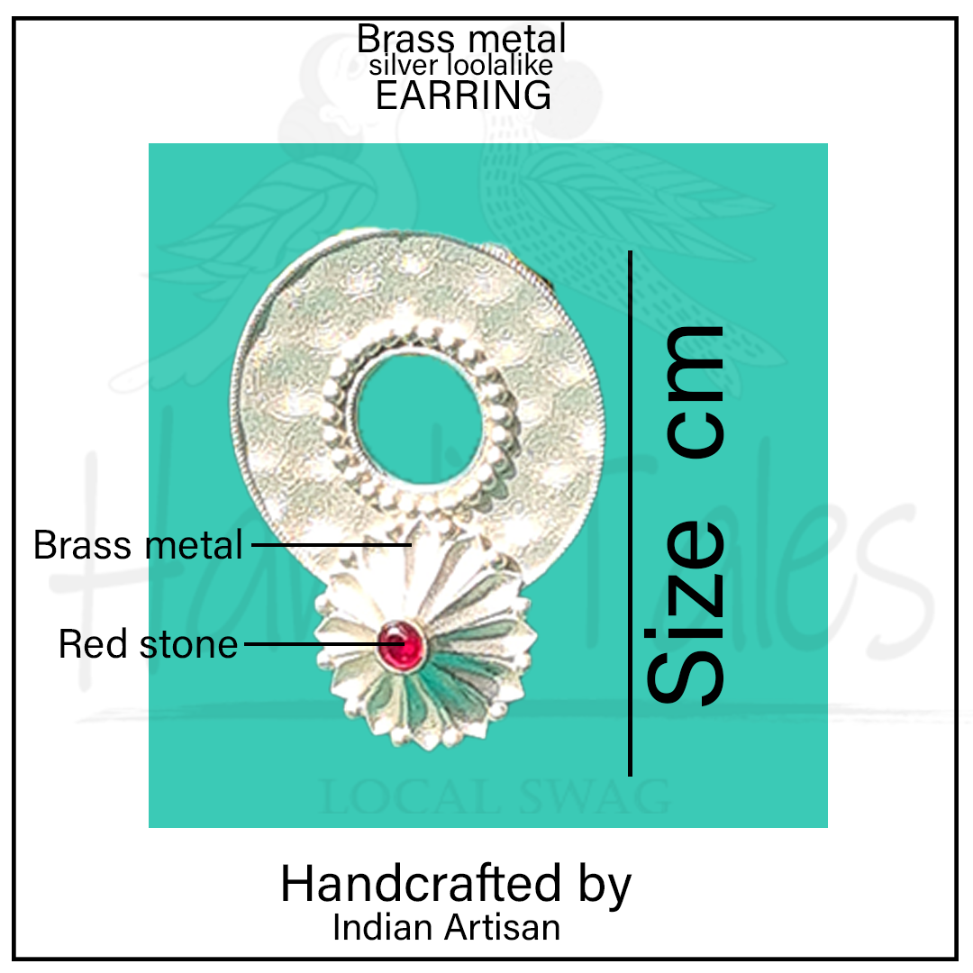 Crimson Spark Brass Studs