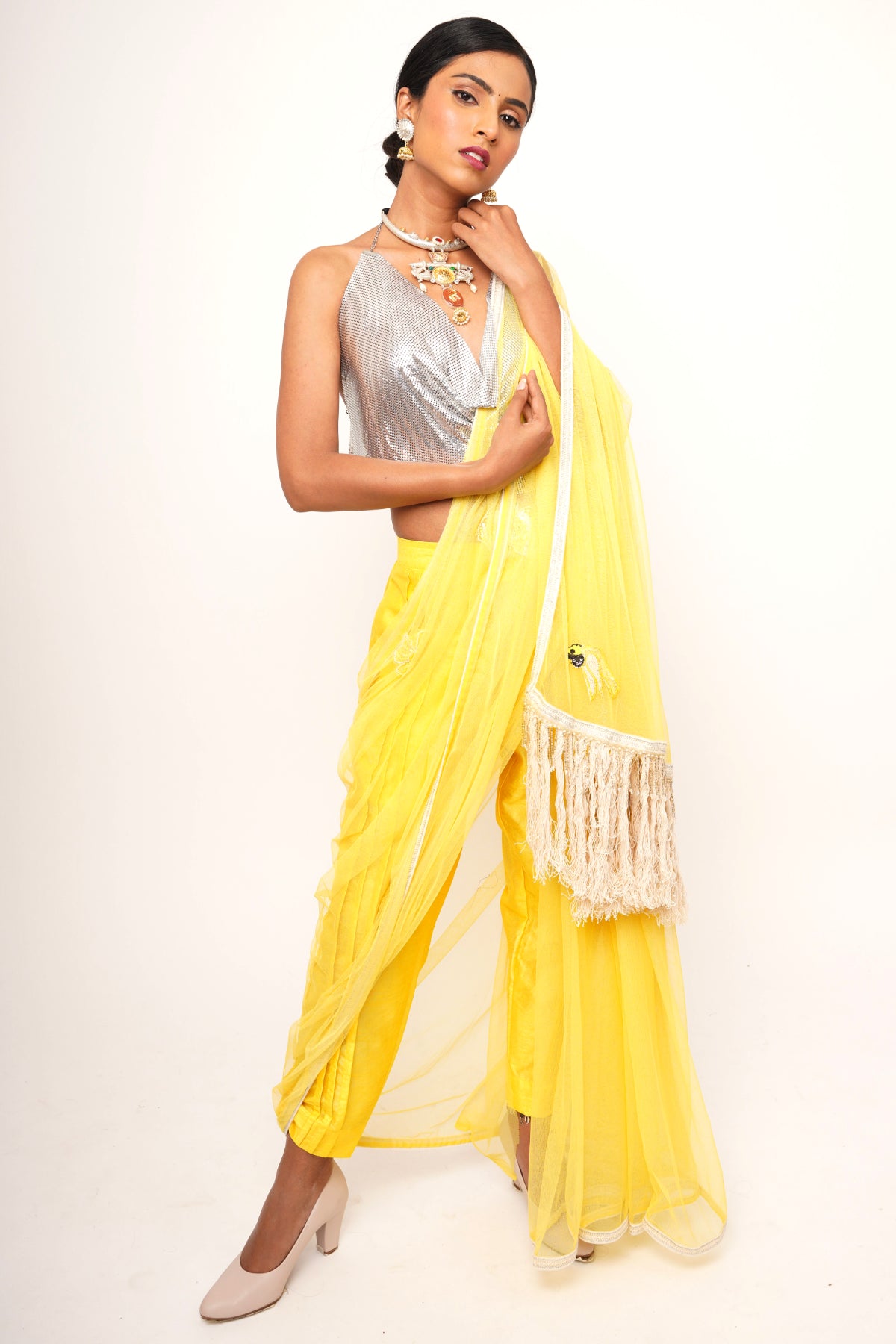 HAND EMBROIDERED : FRINGE GLAMOUR