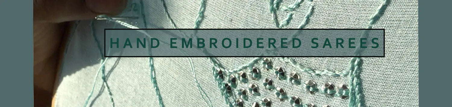 HAND EMBROIDERED SAREES Banner