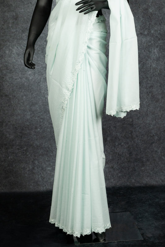 HAND EMBROIDERED : MINT MATSYA