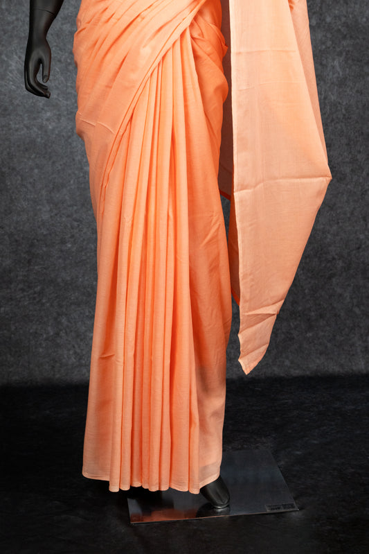 HAND EMBROIDERED : PEACH JAL PARI