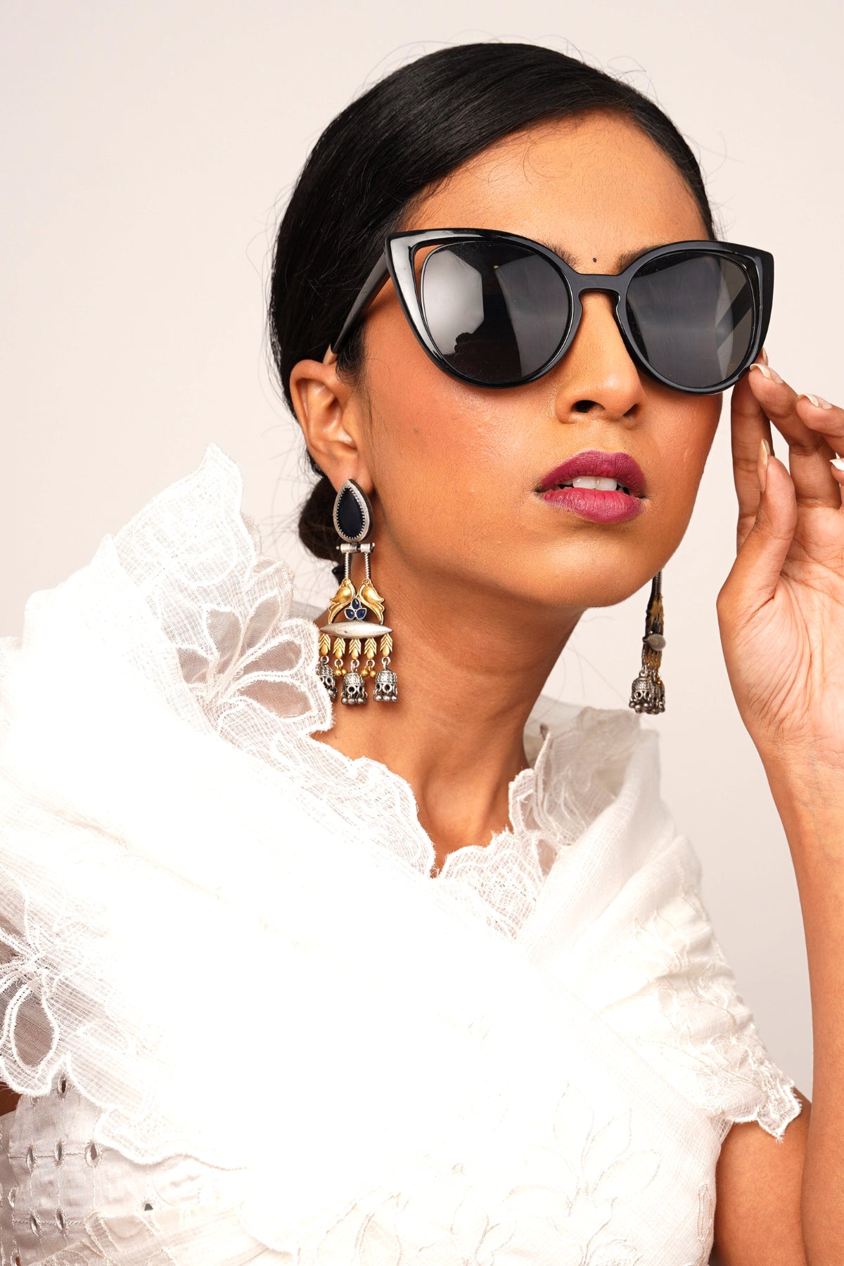 SUNHARI PAKHI EARRINGS