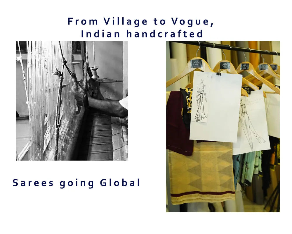 From Village to Vogue: How Indian Handcrafted Sarees Are Winning Global Hearts