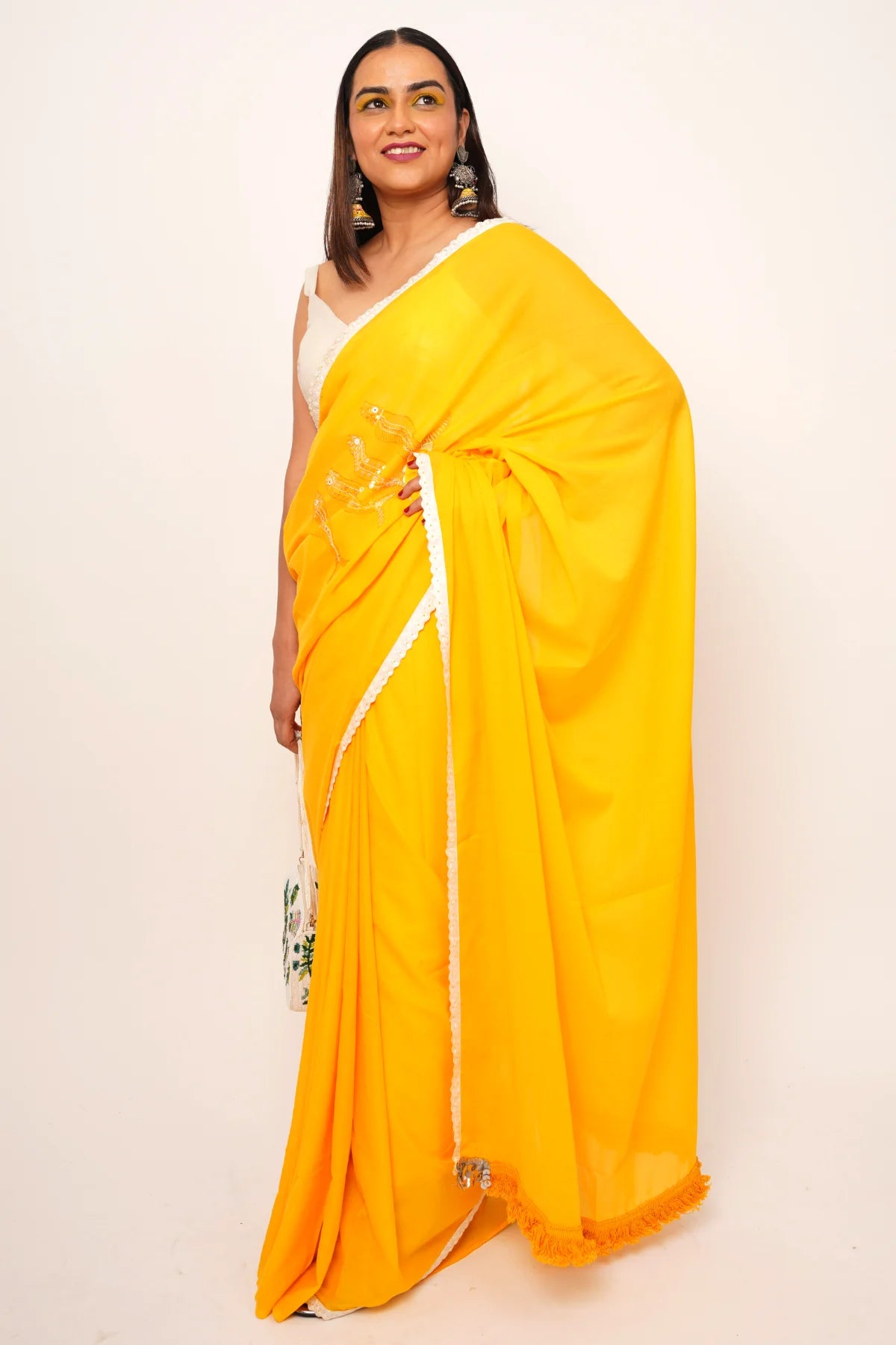 HAND EMBROIDERED SAREES