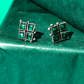 WHISPERING RED STUDS