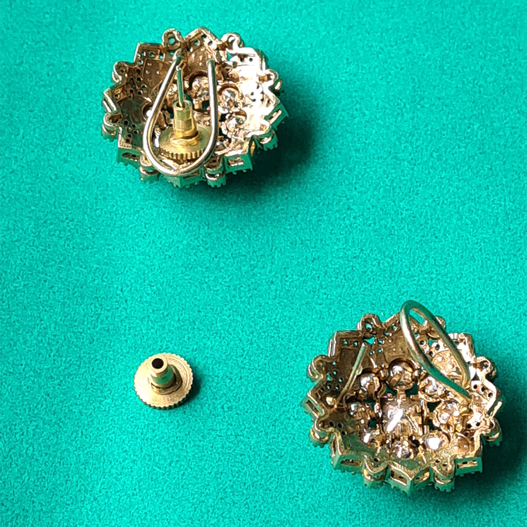 Blossom Brass White Stone Necklace