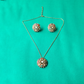 Blossom Brass White Stone Necklace