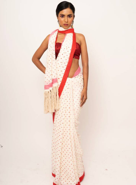 Mulmul Blush Polka Drape