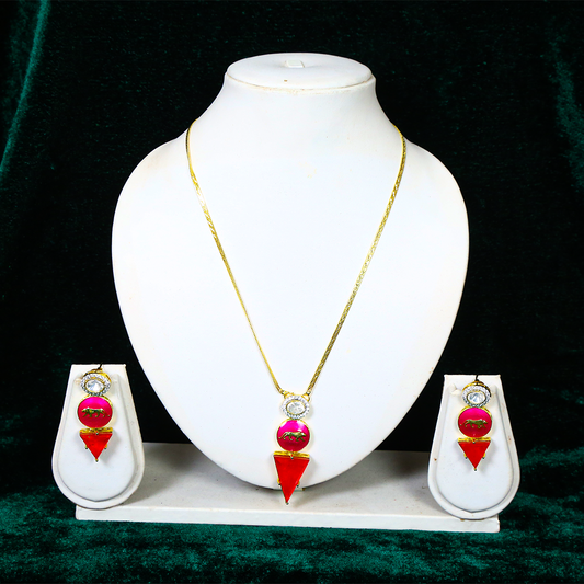 Pink Lion Necklace