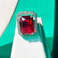 RED VICTORIAN GRACE NECKLACE