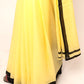MULMUL ANCHAL : YELLOW & BLACK SAREE