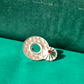 Crimson Spark Brass Studs