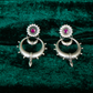 SILVER MOONBEAM HOOPS