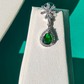 GREEN VELVET NECKLACE