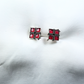 WHISPERING RED STUDS