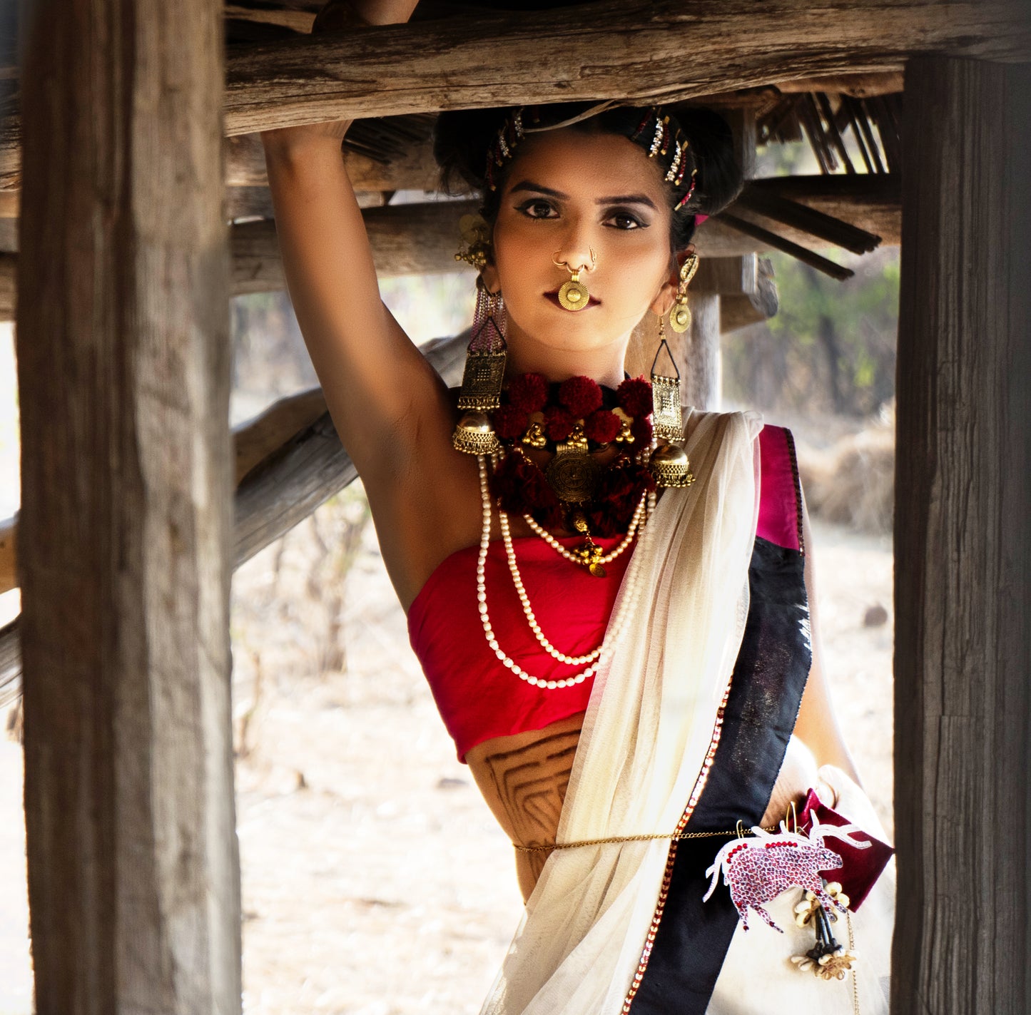 Gonds Impression : Handpainted by tribal artits