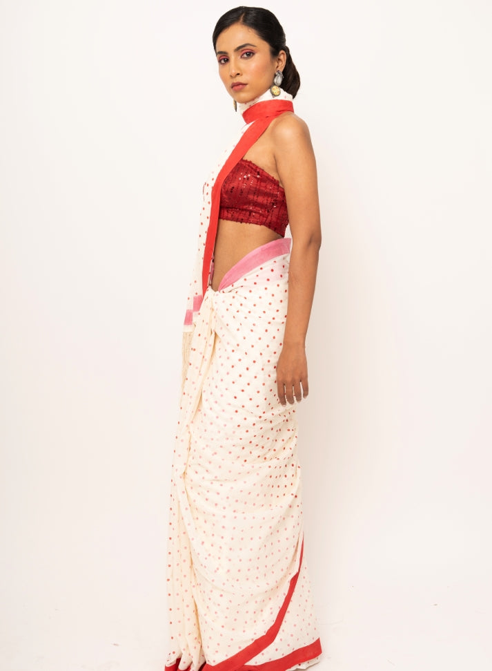 Mulmul Blush Polka Drape