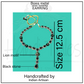 Midnight Brass Stone Necklace