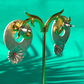 Crimson Spark Brass Studs