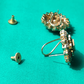 Blossom Brass White Stone Necklace