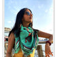 Gonds Impression 2.0 : Designer Silk Scarf (SINGLE CLICK ON PHOTO FOR ZOOM)