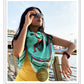 Gonds Impression 2.0 : Designer Silk Scarf (SINGLE CLICK ON PHOTO FOR ZOOM)