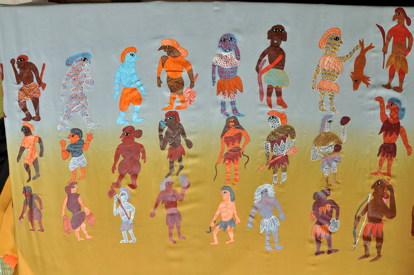 Gonds Impression : Hand Painted by Tribal Gond artist .