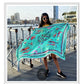 Gonds Impression 2.0 : Designer Silk Scarf (SINGLE CLICK ON PHOTO FOR ZOOM)