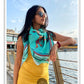 Gonds Impression 2.0 : Designer Silk Scarf (SINGLE CLICK ON PHOTO FOR ZOOM)