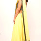 Mulmul Anchal : Yellow & Black Saree