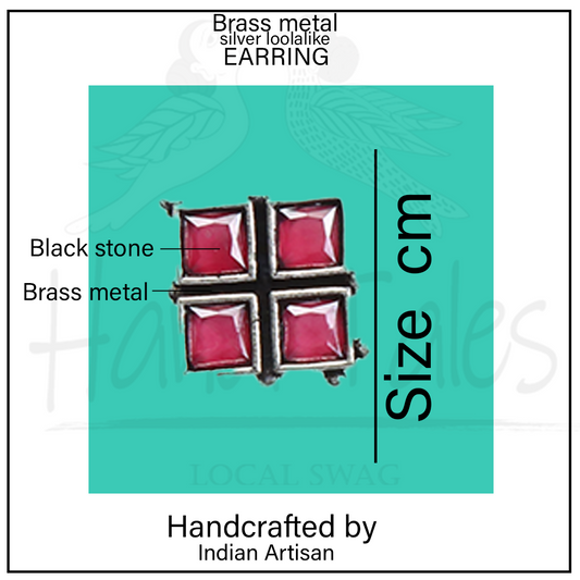 WHISPERING RED STUDS