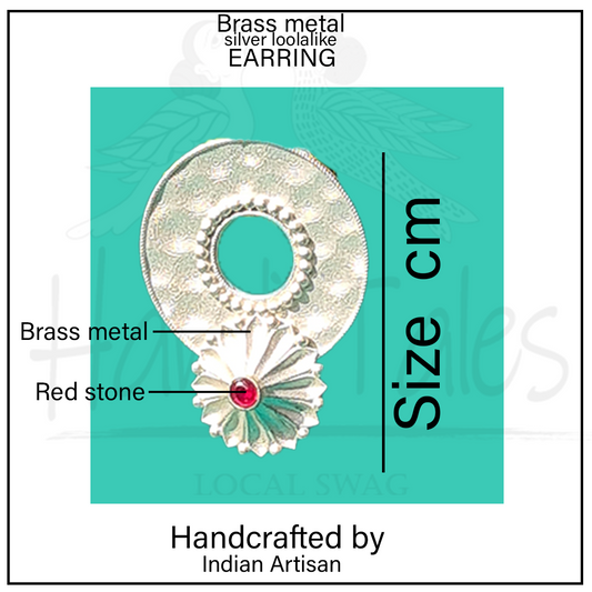 Crimson Spark Brass Studs