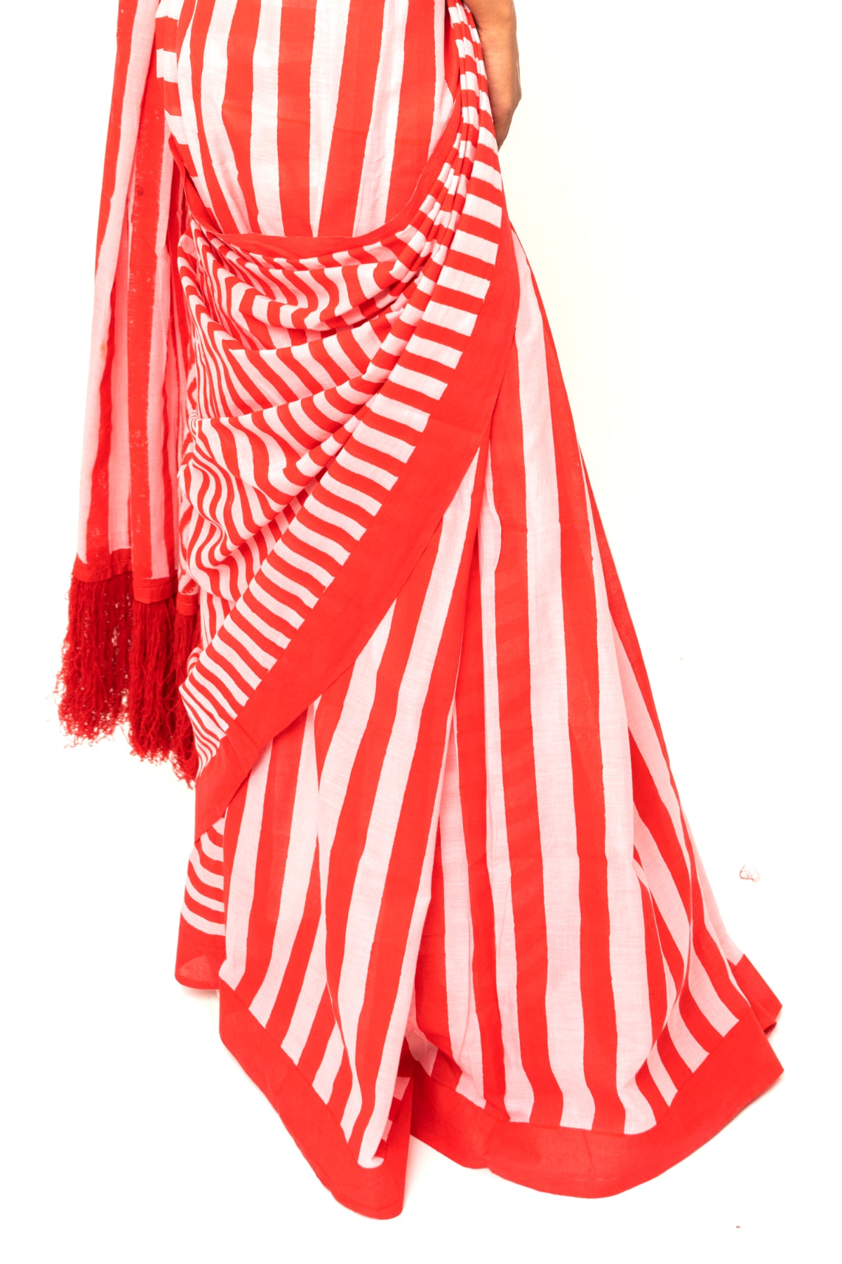 Mulmul Anchal :  SCARLET STRIPES