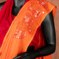 HAND EMBROIDERED : ORANGE QUEEN