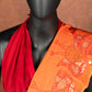 HAND EMBROIDERED : ORANGE QUEEN