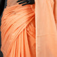 HAND EMBROIDERED : PEACH JAL PARI