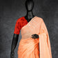 HAND EMBROIDERED : PEACH JAL PARI
