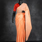 HAND EMBROIDERED : PEACH JAL PARI