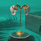 Crimson Spark Brass Studs
