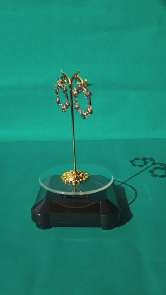 Birdsong Brass Hoops
