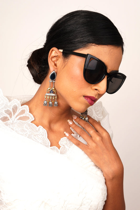 SUNHARI PAKHI EARRINGS